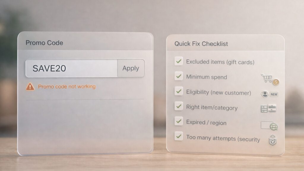 Promo Code Not Working